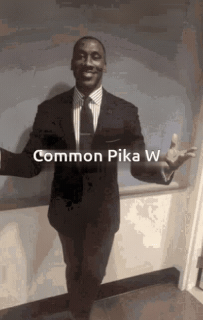 Man In Suit And Tie Arms Outstretched Common Pika W GIF