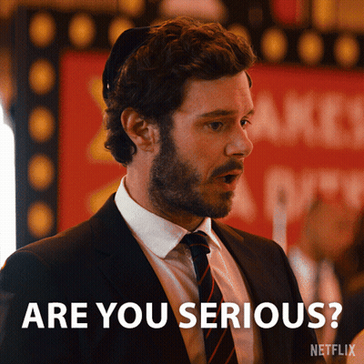 Man In Suit And Tie Asking If Serious GIF
