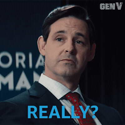 Man In Suit And Tie Asking Really GIF