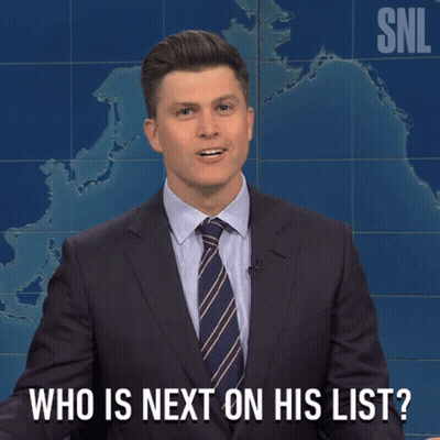Man In Suit And Tie Asking Who Is Next GIF