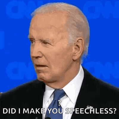 Man In Suit And Tie Asks Did I Make You Speechless GIF