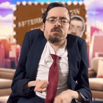 Man In Suit And Tie At Afterdark Sign GIF