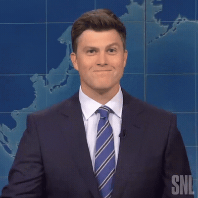 Man In Suit And Tie Before SNL Map GIF