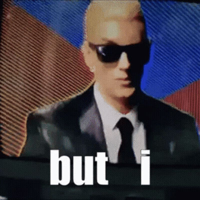 Man In Suit And Tie Before TV Saying But I GIF
