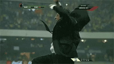 Man In Suit And Tie Celebrating Campeao GIF