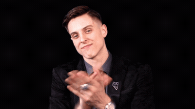 Man In Suit And Tie Clapping GIF