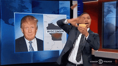 Man In Suit And Tie Dancing At Wisconsin Screen GIF