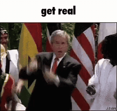 Man In Suit And Tie Dancing Below Get Real GIF