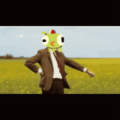Man In Suit And Tie Dancing In Field GIF