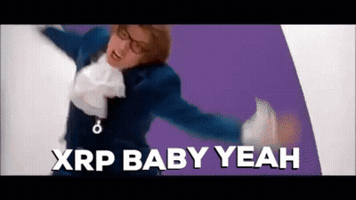Man In Suit And Tie Dancing XRP Baby Yeah GIF