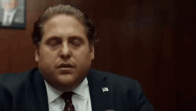 Man In Suit And Tie Eyes Closed GIF