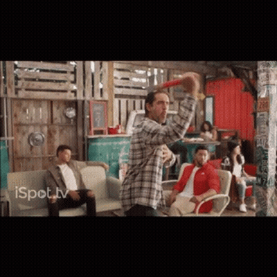 Man In Suit And Tie Fist Up Knee Surgery Time GIF