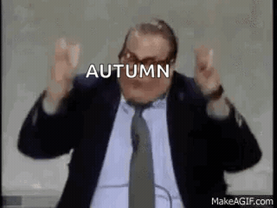 Man In Suit And Tie Funny Face Autumn GIF