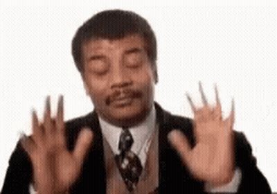 Man In Suit And Tie Funny Face With Hands Up GIF