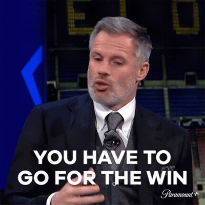 Man In Suit And Tie Go For Win GIF
