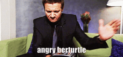 Man In Suit And Tie Green Couch Angry Berturtle GIF
