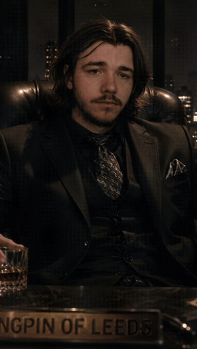 Man In Suit And Tie Holding Lighter GIF