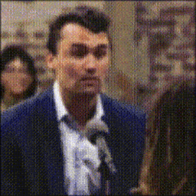Man In Suit And Tie Holding Microphone GIF