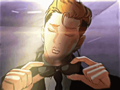 Man In Suit And Tie Holding Sunglasses GIF