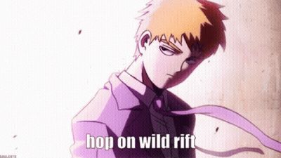 Man In Suit And Tie Hop On Wild Rift GIF