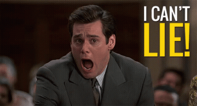 Man In Suit And Tie I Can't Lie Sign GIF
