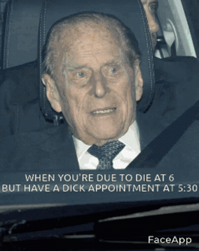 Man In Suit And Tie In Back Seat Saying Faceapp GIF