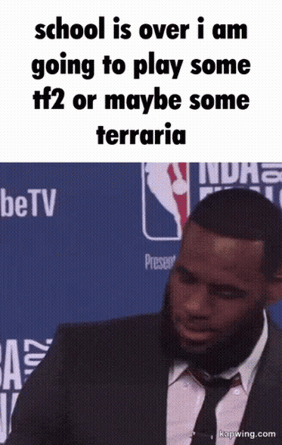 Man In Suit And Tie In Front Of NBA Logo GIF
