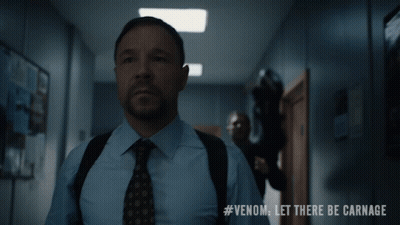 Man In Suit And Tie In Hallway #Venom Let There Be Carnage GIF