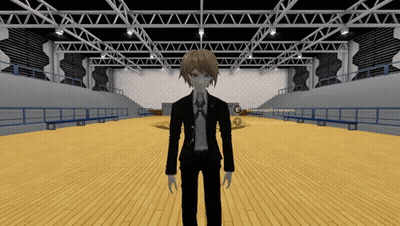 Man In Suit And Tie In Stadium GIF