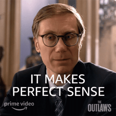 Man In Suit And Tie It Makes Perfect Sense GIF