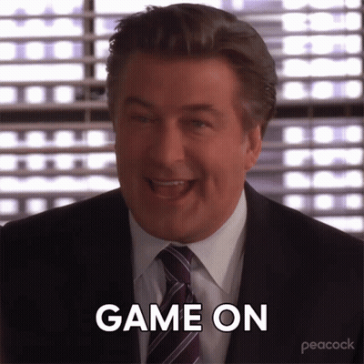 Man In Suit And Tie Laughing Game On GIF