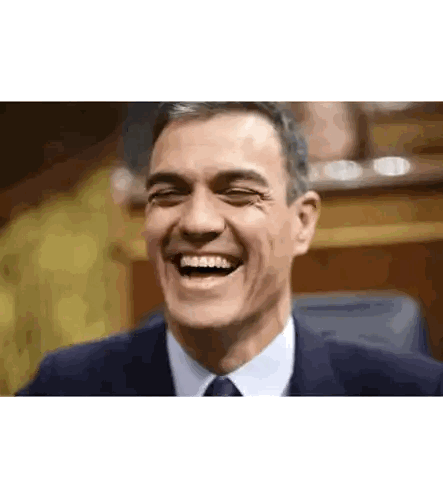 Man In Suit And Tie Laughing Sticker