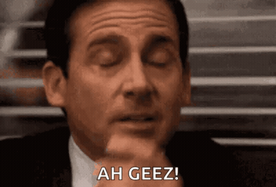 Man In Suit And Tie Making Funny Face At Window GIF