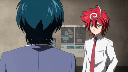 Man In Suit And Tie Next To Man In White Shirt GIF