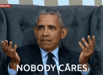 Man In Suit And Tie Nobody Cares GIF
