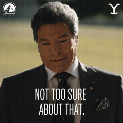 Man In Suit And Tie Not Too Sure About That GIF