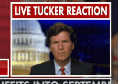 Man In Suit And Tie On Live Tucker Reaction GIF