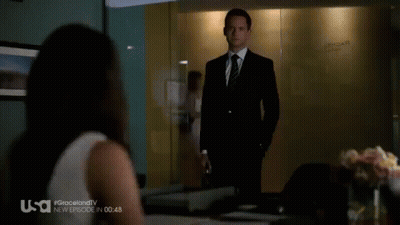 Man In Suit And Tie On USA GIF