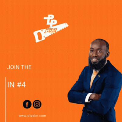 Man In Suit And Tie Orange Background Join Movement #4 GIF