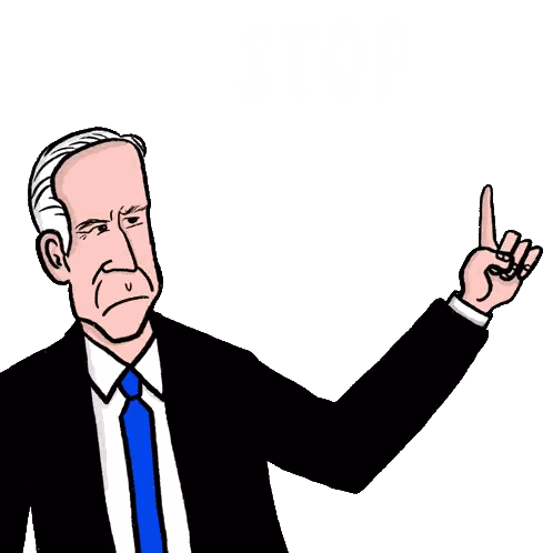 Man In Suit And Tie Pointing Up Sticker