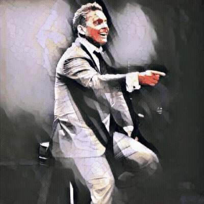 Man In Suit And Tie Pointing GIF