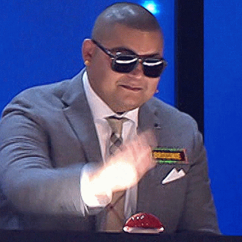Man In Suit And Tie Pressing Button GIF