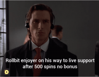 Man In Suit And Tie Rollbit Enjoyer On Way To Live Support GIF