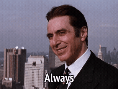 Man In Suit And Tie Saying Always GIF