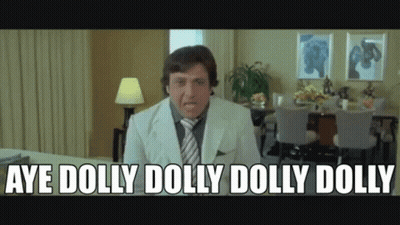 Man In Suit And Tie Saying Aye Dolly Dolly Dolly Dolly GIF