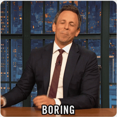 Man In Suit And Tie Saying Boring GIF