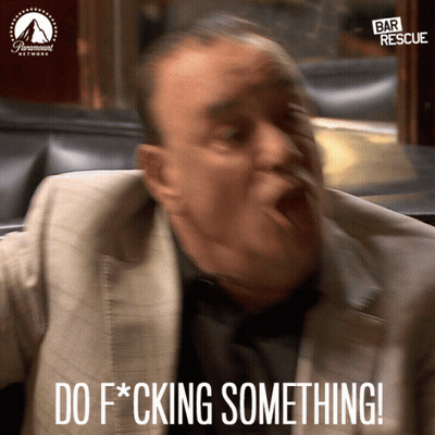 Man In Suit And Tie Saying Do Fucking Something GIF