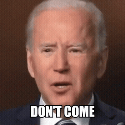 Man In Suit And Tie Saying Don't Come GIF