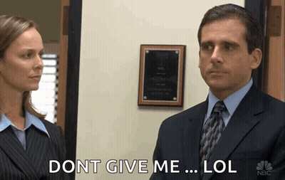 Man In Suit And Tie Saying Dont Give Me Lol GIF