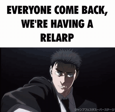Man In Suit And Tie Saying Everyone Come Back GIF